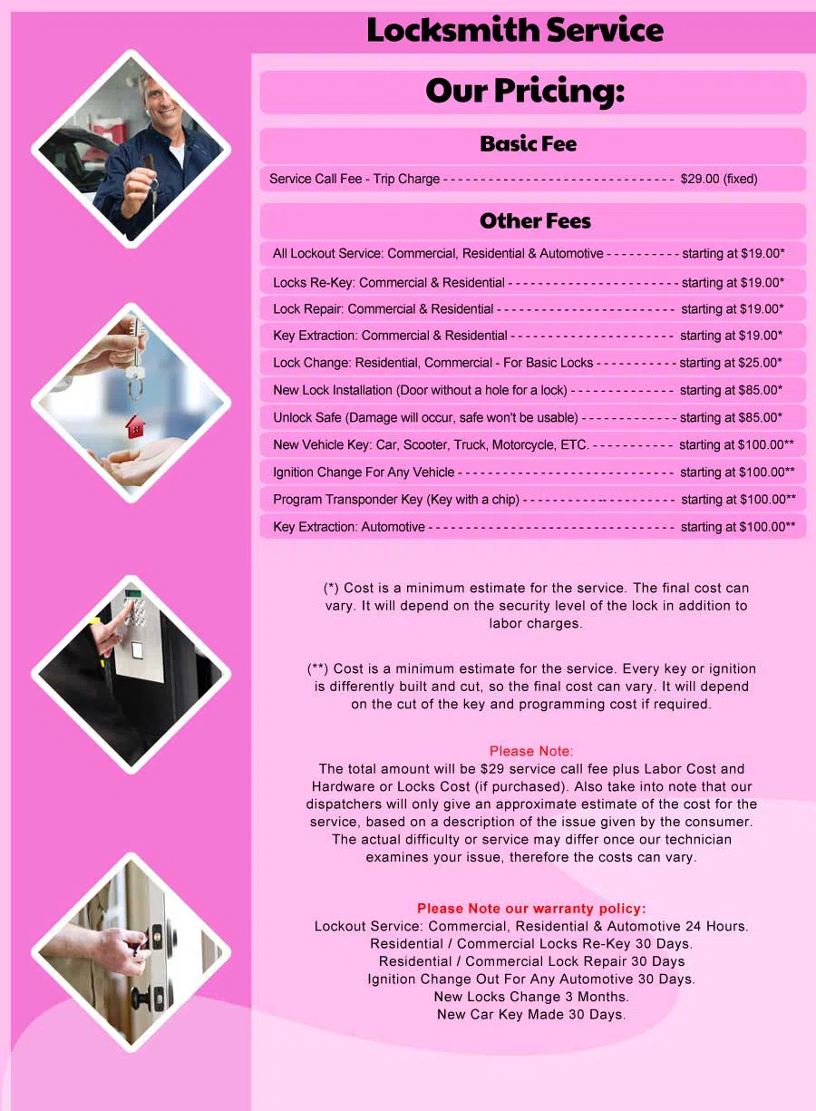 Chicago Affordable Locksmith, Chicago, IL 312-585-3787 - Pricelist-15